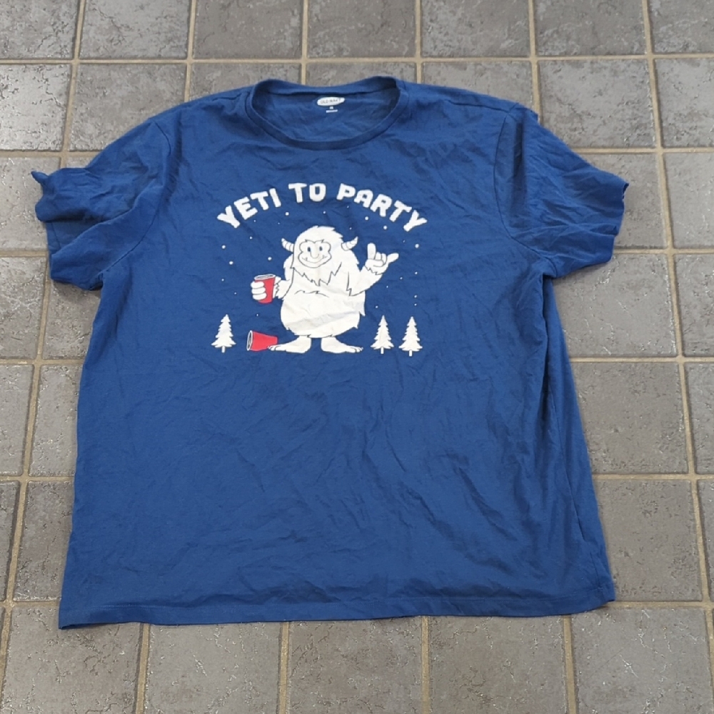 Blue Graphic Tee - Yeti to Party